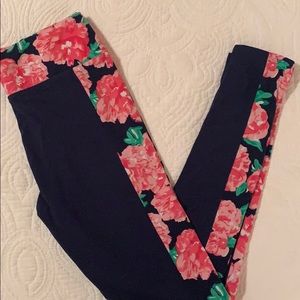 Mud Pie Lexi leggings - Pretty Peony